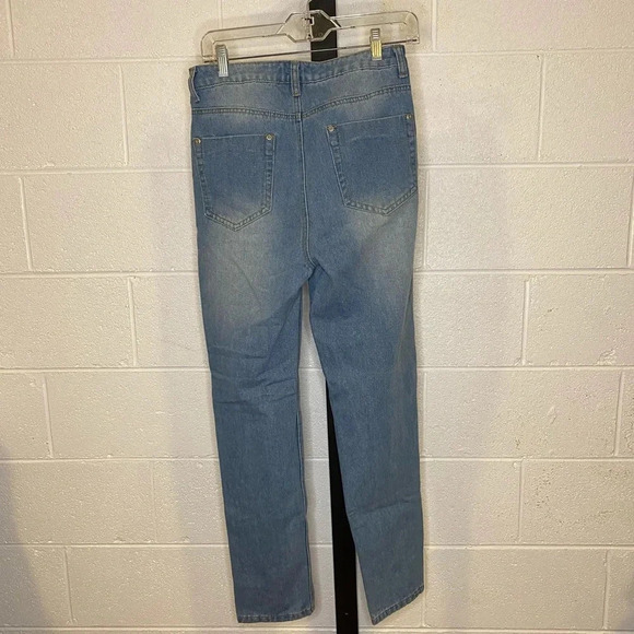 Boohoo Blue  Demin Jeans sz 6 - Picture 3 of 6